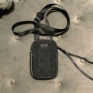 NEW! AIMEE KESTENBERG BLACK WALLET / PHONE CASE CROSS BODY